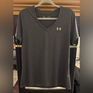 Under Armour Charcoal V-Neck Tee